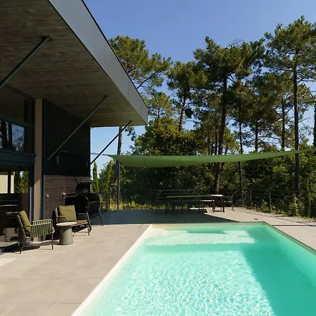 Maison Chapron De Standing Avec Piscine, Calme Et Golf A * Biscarrosse